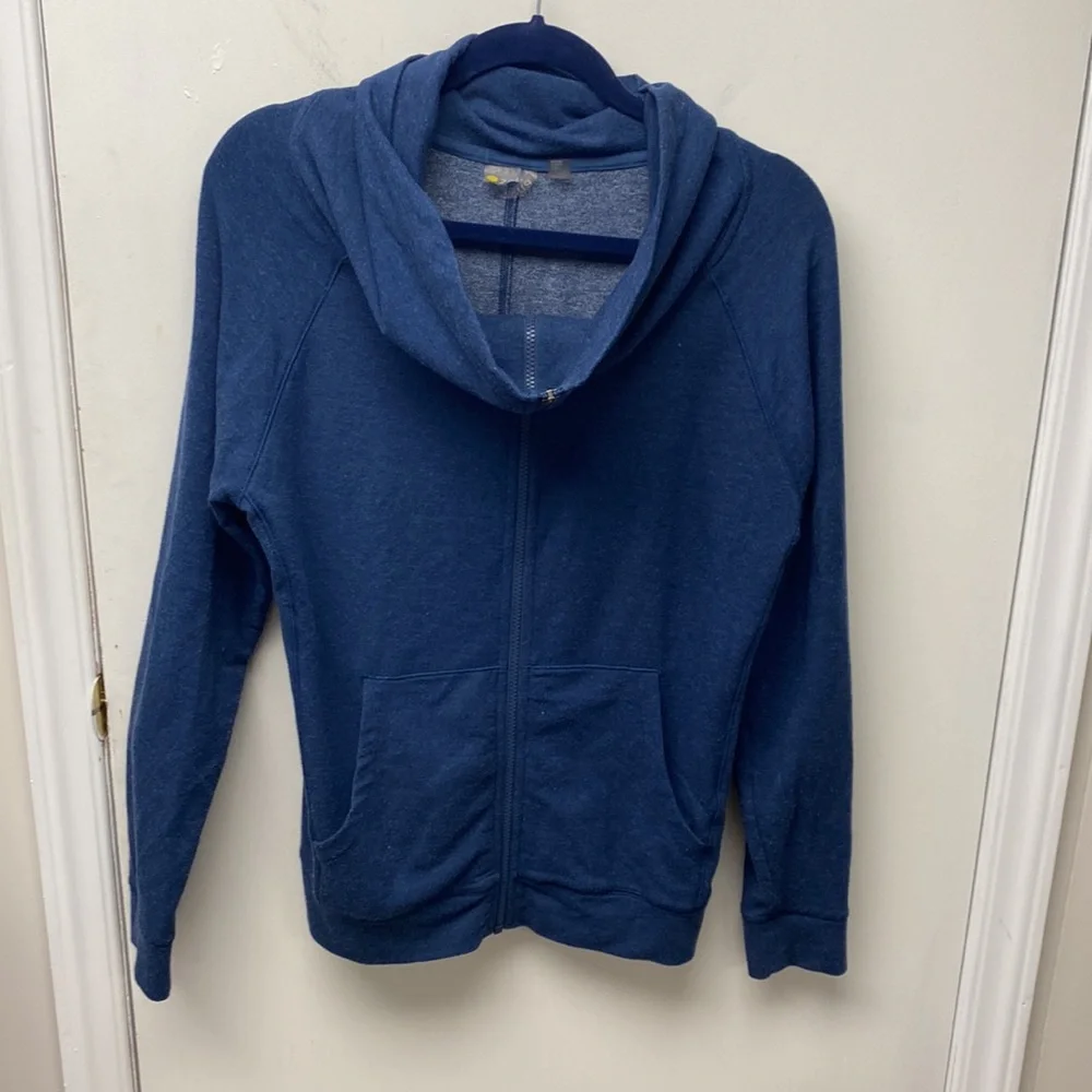 Zella Blue Full Zip Sweatshirt Jacket Size Medium